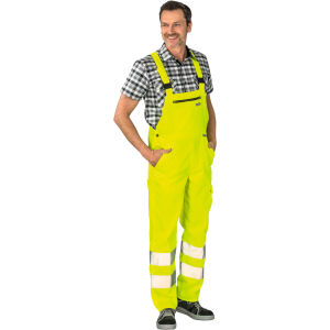 PLANAM Warnschutz-Latzhose Gelb 52