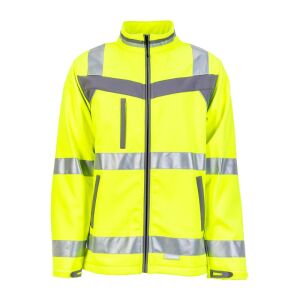 PLANAM PLALINE Warnschutz-Softshelljacke Gelb