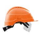 AUBOUEIX Schutzhelm IRIS2 Orange mit Brille und 4-Punkt...
