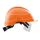 AUBOUEIX Schutzhelm IRIS2 Orange mit Brille und 4-Punkt Kinnriemen