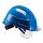 AUBOUEIX Schutzhelm IRIS2 Blau mit Brille und 4-Punkt Kinnriemen