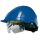 AUBOUEIX Schutzhelm IRIS2 Blau mit Brille und 4-Punkt Kinnriemen