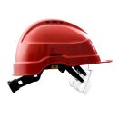 AUBOUEIX Schutzhelm IRIS2 Rot mit Brille und 4-Punkt...