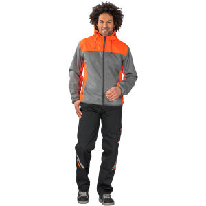 PLANAM OUTDOOR Kontrast Softshelljacke Grau/Orange