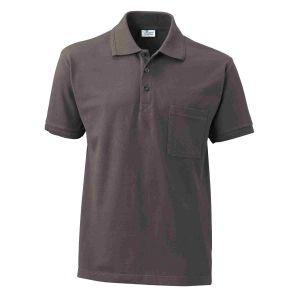 La Pirogue Pocket Polo-Shirt Mittelgrau
