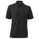 La Pirogue Tencel Polo-Shirt Schwarz XL