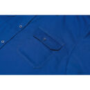 PLANAM Köperhemd 1/4 Arm Mittelblau