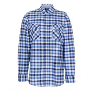 PLANAM Country Hemd 1/1 Arm Blau - Kariert