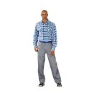 PLANAM Country Hemd 1/1 Arm Blau - Kariert
