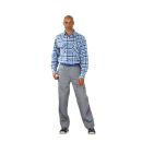 PLANAM Country Hemd 1/1 Arm Blau - Kariert