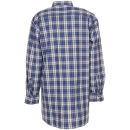 PLANAM Flanellhemd 1/1 Arm Blau Kariert 41/42