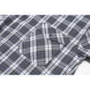 PLANAM Flanellhemd 1/1 Arm Blau Kariert 43/44