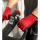 HASE SUPERFLEX RED Montage-Handschuhe Rot