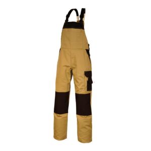 EIKO Latzhose CANVAS POWERLINE Beige/Schwarz 50