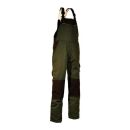 EIKO Latzhose CANVAS POWERLINE Grün/Schwarz 28