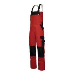 EIKO Latzhose CANVAS POWERLINE Rot/Schwarz 66