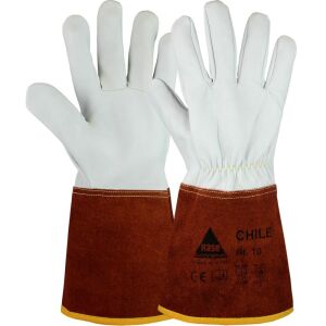HASE CHILE Schweißer.- Hitzeschutz-Handschuhe Grau/Braun 9(L)