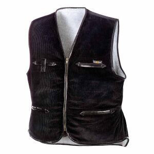 teXXor VEGA Breitcordweste Schwarz 3XL