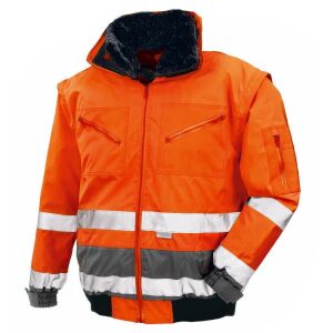 teXXor VANCOUVER Warnschutz-Pilotenjacke 2 in 1 Orange Gr. L