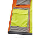 4PROTECT HOUSTON Warnschutz-Softshelljacke Gelb/Orange