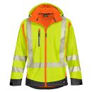 4PROTECT HOUSTON Warnschutz-Softshelljacke Gelb/Orange XXL
