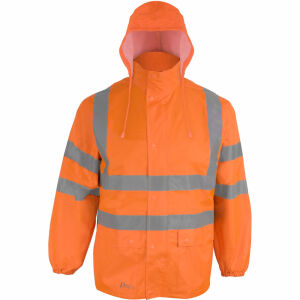 PREVENT Warnschutz-Regenjacke Orange Gr. M