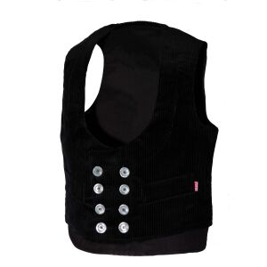 EIKO Classic Schalkragen-Zunftweste OKER verlängerter Rücken Schwarz 54