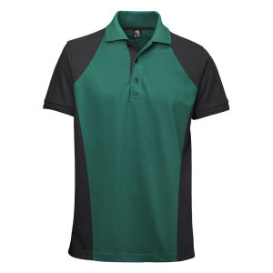 La Pirogue Bicolor Polo-Shirt Schwarz-Grün