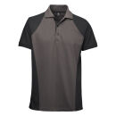La Pirogue Bicolor Polo-Shirt Grau-Schwarz L