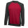 La Pirogue Bicolor Sweatshirt Rot-Schwarz