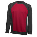 La Pirogue Bicolor Sweatshirt Rot-Schwarz L