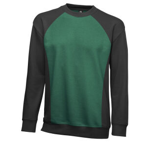 La Pirogue Bicolor Sweatshirt Grün-Schwarz 3XL