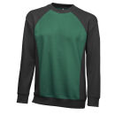 La Pirogue Bicolor Sweatshirt Grün-Schwarz 3XL