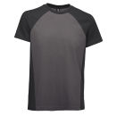 La Pirogue Bicolor T-Shirt Schwarz-Grau