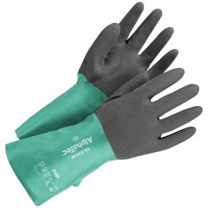 ANSELL AlphaTec  58-535W Chemikalienschutz-Handschuhe Schwarz/Grün