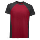 La Pirogue Bicolor T-Shirt Schwarz-Rot