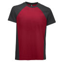 La Pirogue Bicolor T-Shirt Rot-Schwarz XL