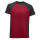La Pirogue Bicolor T-Shirt Rot-Schwarz XL