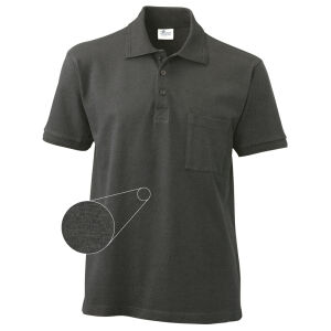 La Pirogue Pocket Polo-Shirt Anthrazit-Melange L