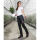 ARDON FLORET Damen Bundhose Schwarz/Rosa Gr. 40