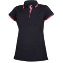 ARDON FLORET Damen Polo-Shirt Schwarz/Rosa XL