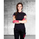 ARDON FLORET Damen Polo-Shirt Schwarz/Rosa XL