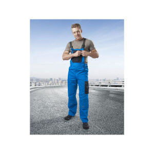 Arbeitslatzhose H8420 BLAU Sicherheitshose Latzhose Kombihose