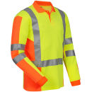 ELYSEE VEENDAM UV-Warnschutz-Langarm-Polo-Shirt Gelb/Orange