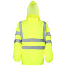 LeiKaTex Warnschutz-Regen-Jacke Gelb