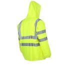 LeiKaTex Warnschutz-Regen-Jacke Gelb