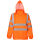 LeiKaTex Warnschutz-Regen-Jacke Orange L