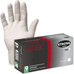 STRONGHAND COLOMBO Latex Einweg-Handschuhe