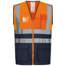 SAFESTYLE KORNEL Warnschutz-Weste Orange/Marine XXL