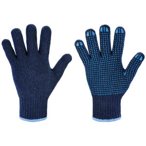 goodjob RUDONG Grobstrick-Montage-Handschuhe Blau